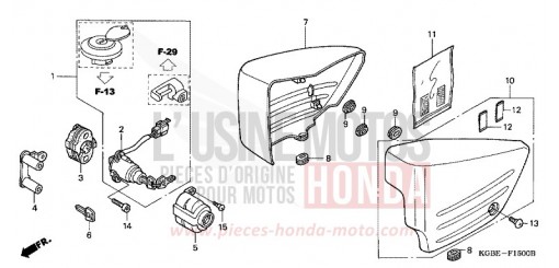 SIDE COVER VT125C1 de 2001
